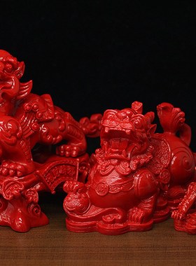 天然朱砂招财貔貅大号旺财摆件家居镇宅客厅工艺品办公室风水摆设