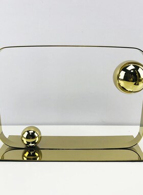 现代简约几何金属摆件简约创意家居客厅电视柜酒柜别墅大厅装饰品