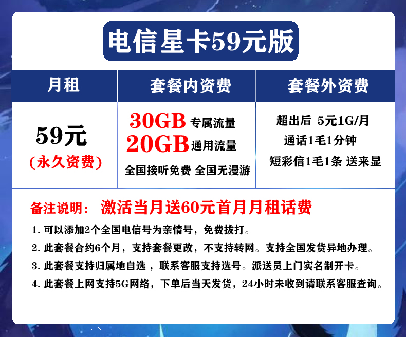 归属地可选四川电信4G5G全国通用流量手机号码卡星卡低月租电话卡-图2