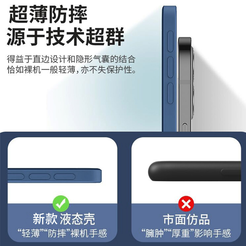 适用GT7真我Neo7Turbo手机壳gt7pro竞速版Neo7保护套GT7Pro液态neo7x硅胶镜头全包Neo7se防摔软壳男女纯色 - 图3