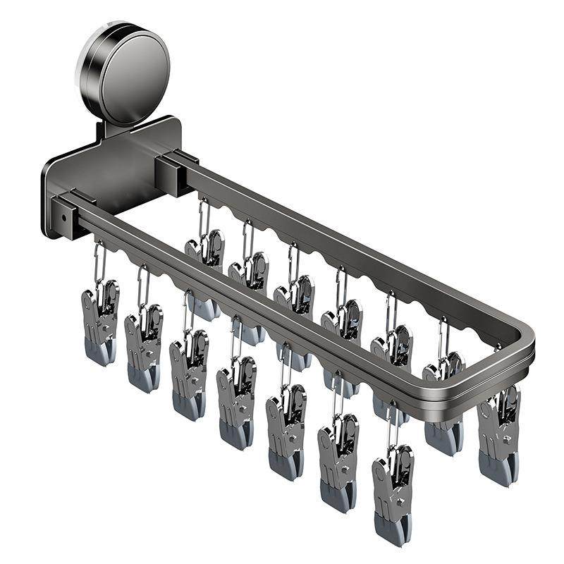 吸盘晒袜子神器阳台家用多功能防风袜子晾晒架折叠多夹子款凉衣架,淘宝优惠券,粉丝福利购,淘宝优惠卷
