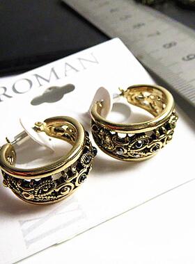 合金镀金女孤品外贸项链耳环