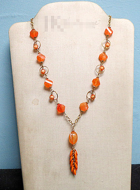 潮牌合金树脂女复古项链