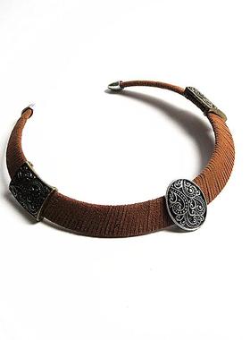 镀银女复古孤品项链项圈