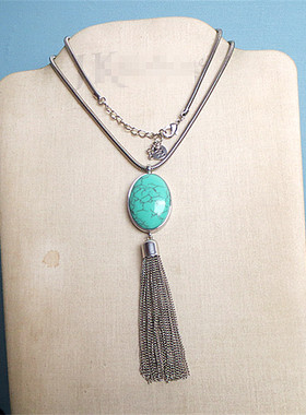 潮牌合金金属蛇骨链女孤品项链