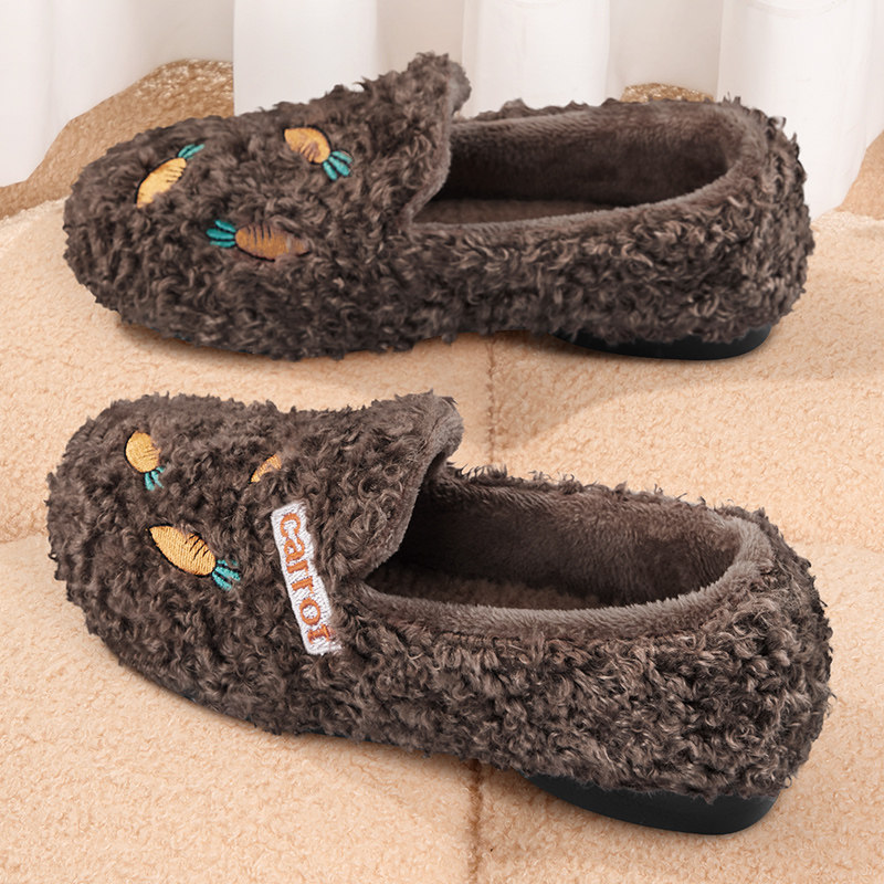 豆豆鞋女冬加绒2025保暖防滑老北京布鞋一脚蹬棉鞋软底休闲毛毛鞋,淘宝优惠券,粉丝福利购,淘宝优惠卷