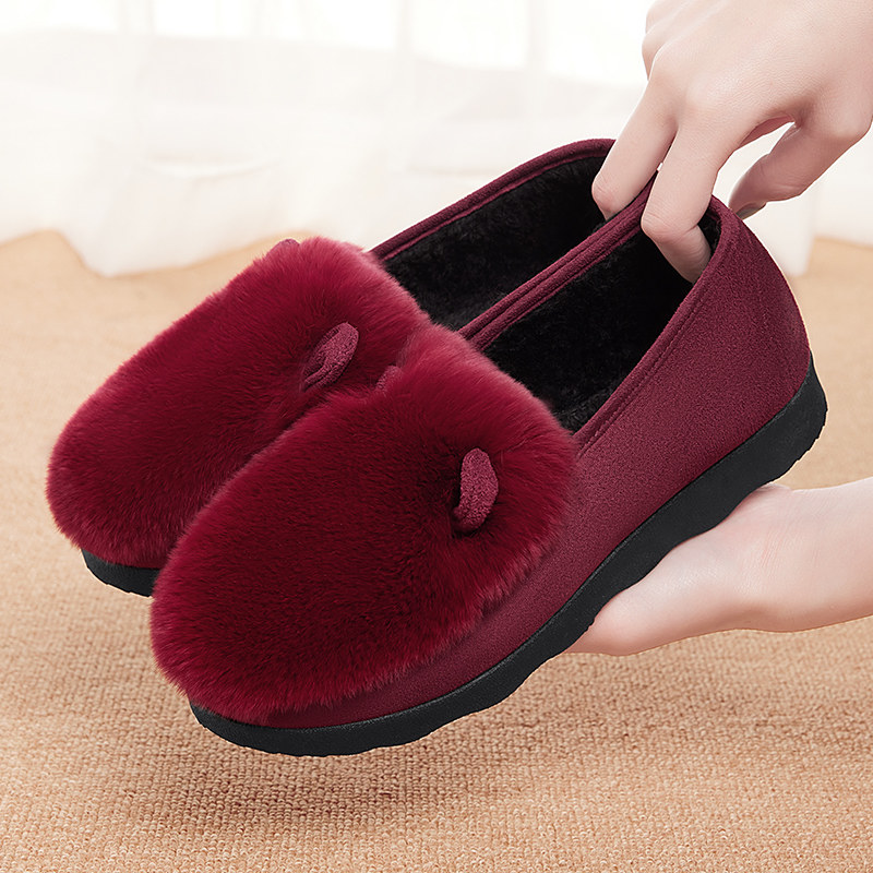 棉鞋女冬季加绒加厚休闲中老年奶奶妈妈老北京布鞋毛毛秋豆豆鞋子,淘宝优惠券,粉丝福利购,淘宝优惠卷