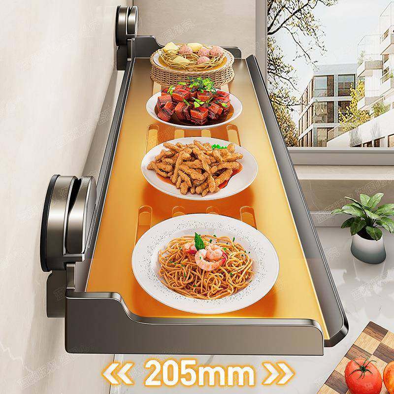 厨房吸盘备菜置物架家用多功能墙上壁挂免打孔配菜盘碗碟收纳架子,淘宝优惠券,粉丝福利购,淘宝优惠卷