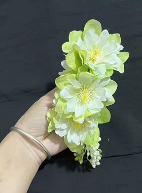 傣族头饰头花发饰成人儿童舞蹈表演配饰影楼拍照民族风仿真花泰国