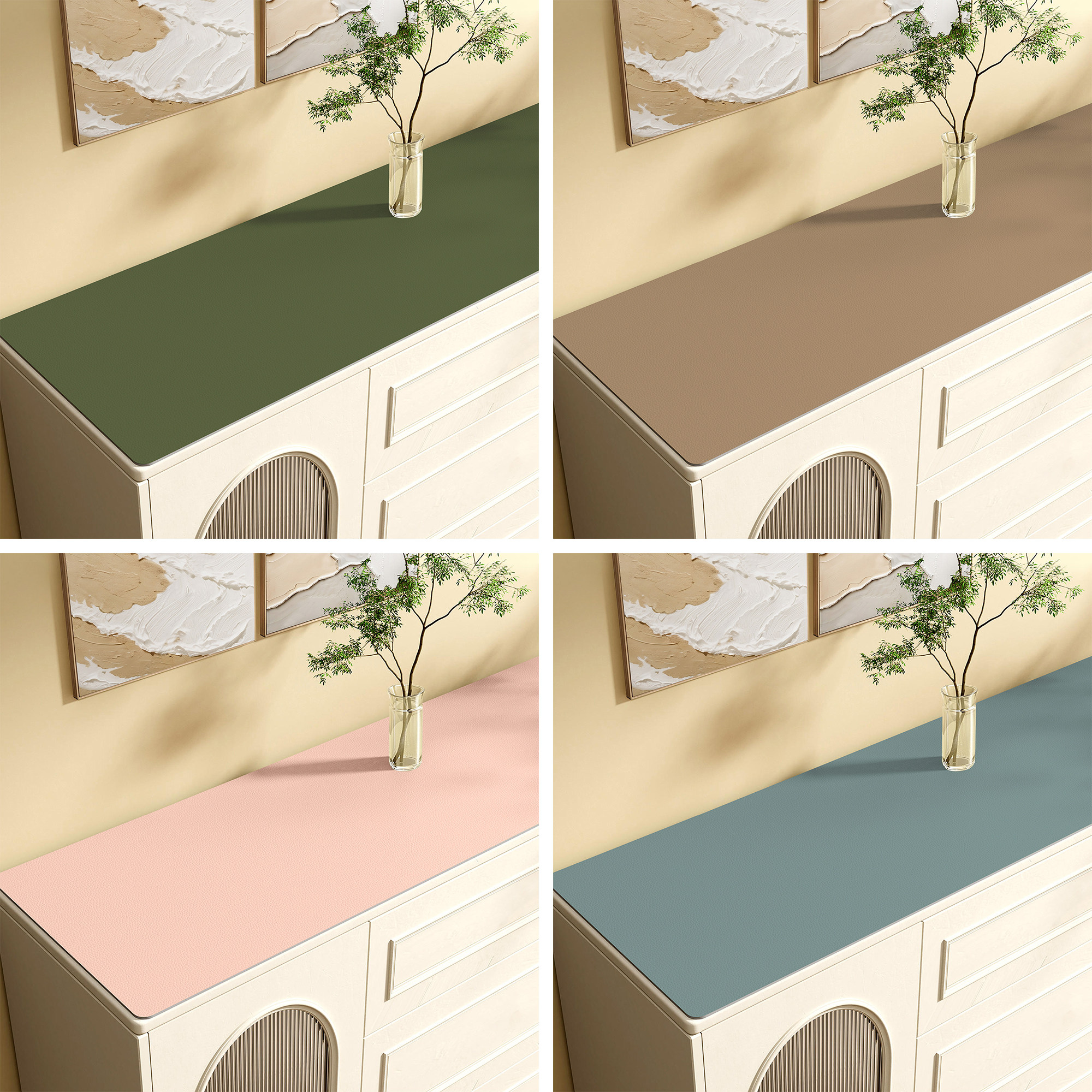 现代简约纯色餐边柜桌垫玄关入户鞋柜防脏垫电视柜免洗台面保护垫,淘宝优惠券,粉丝福利购,淘宝优惠卷