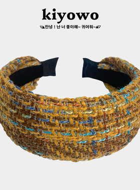 秋冬宽边毛线编织发箍女发卡头箍