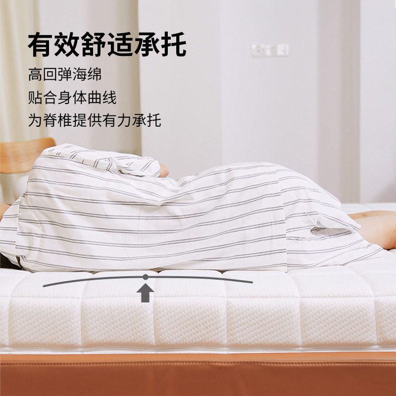 无印良品 MUJI 可两面使用独立式樽型弹簧床垫  加厚软垫独立弹簧 - 图2