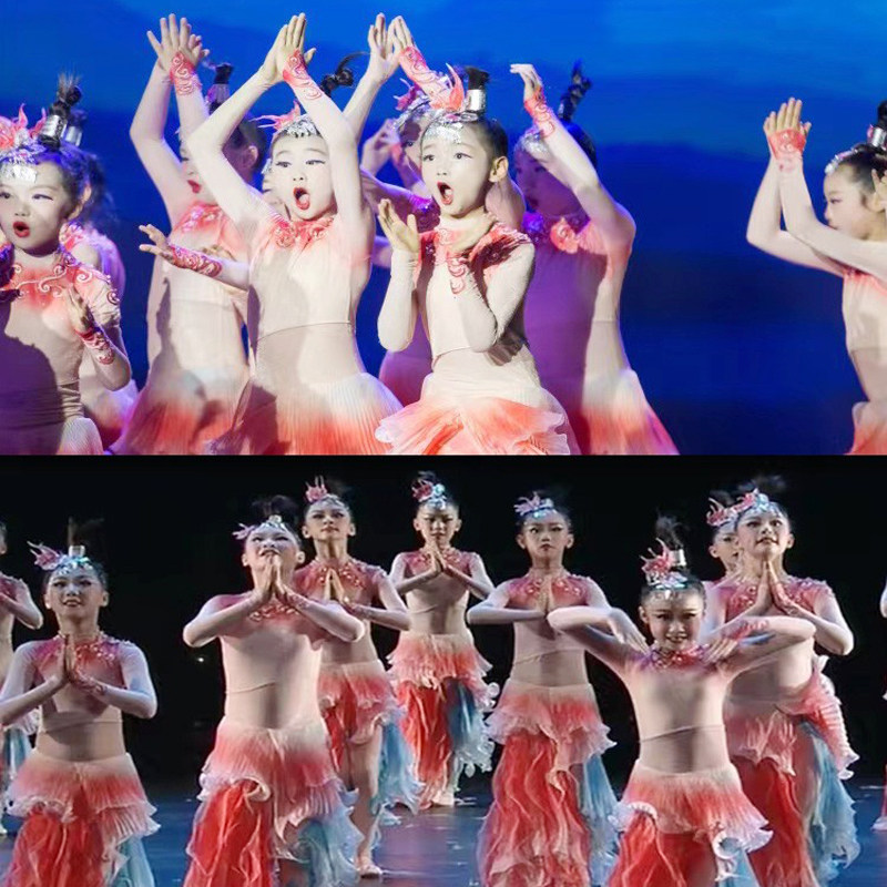 第十二届小荷风采云波里锦鲤跃舞蹈演出服女童鲤鱼表演服小鱼服装,淘宝优惠券,粉丝福利购,淘宝优惠卷