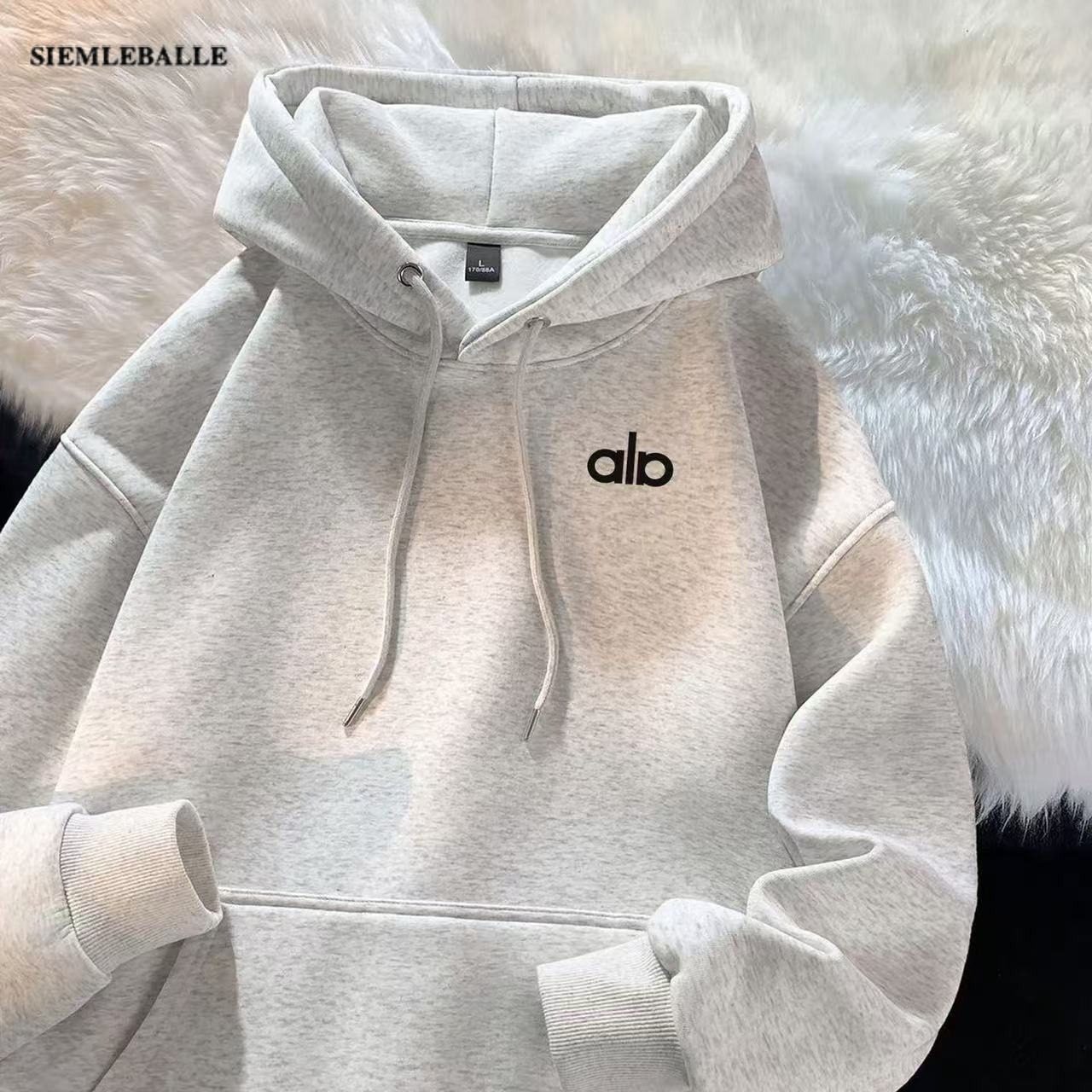 ala秋冬连帽卫衣男加绒加厚华棉宽松运动外套ins纯色休闲百搭帽衫,淘宝优惠券,粉丝福利购,淘宝优惠卷