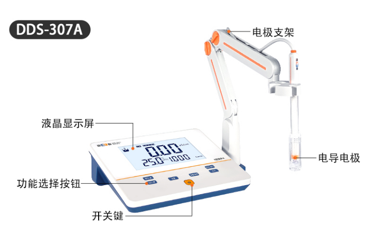 上海雷磁台式数显电导率仪电导仪DDS-11A\307A\308A DDB-303A - 图3