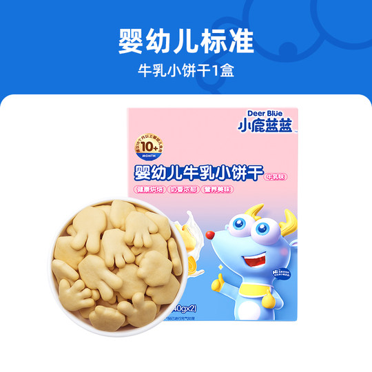 Печенье для прорезывания зубов палевого синего цвета с растопленной фасолью