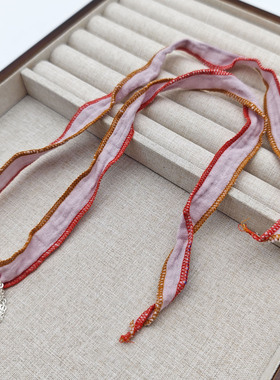 民族风棉麻布艺吊坠项链