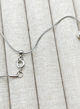 欧美新款碎银子镶钻珍珠流苏项链