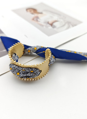 Lule新款异域风复古丝巾手镯