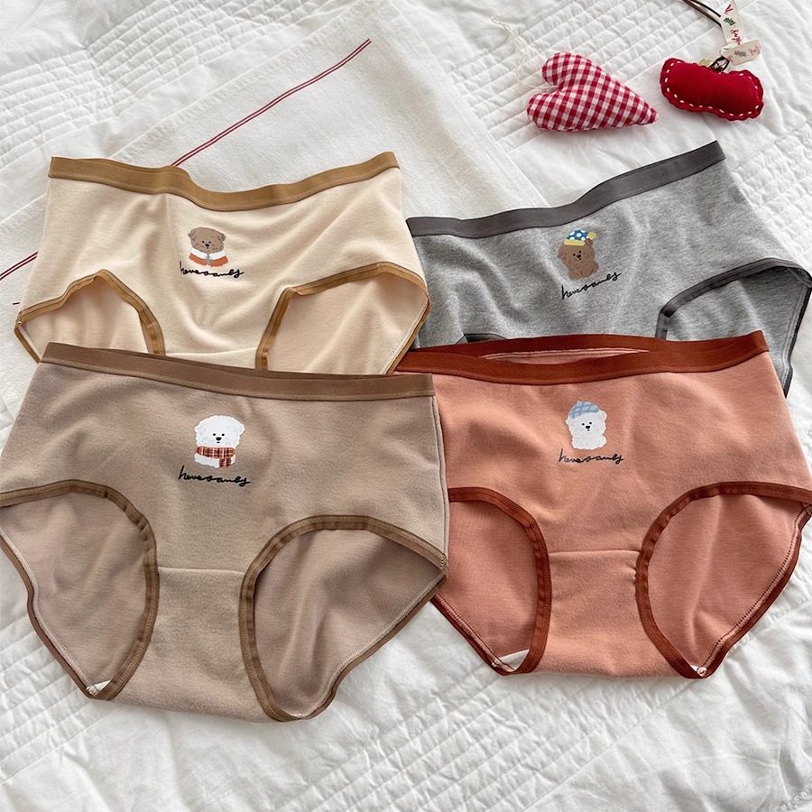 软萌小奶狗秋冬软软糯糯磨毛内裤温暖发热女大码三角裤包臀中低腰,淘宝优惠券,粉丝福利购,淘宝优惠卷