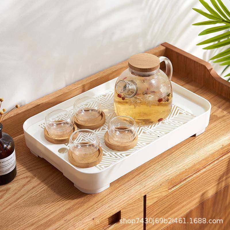 厨房双层碗筷沥水架厨具储物托盘浴室收纳置物架子塑料果盘,淘宝优惠券,粉丝福利购,淘宝优惠卷