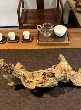 莫山堂枯木盆景根艺花盆创意花器