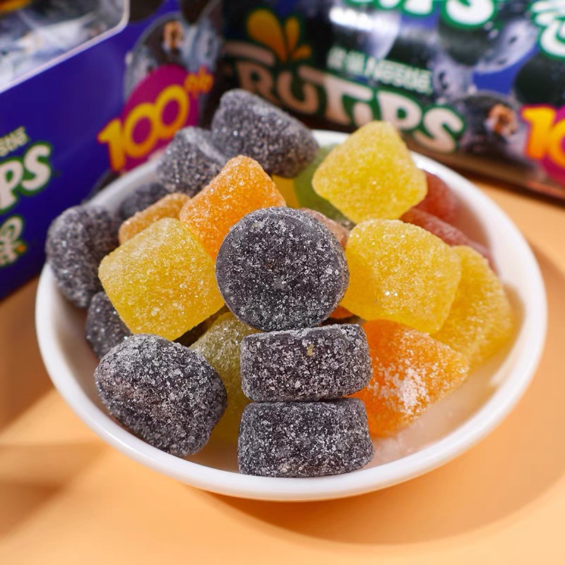 雀巢Nestle趣满果水果汁软糖橡皮糖黑加仑儿童糖果30g年货零食,淘宝优惠券,粉丝福利购,淘宝优惠卷