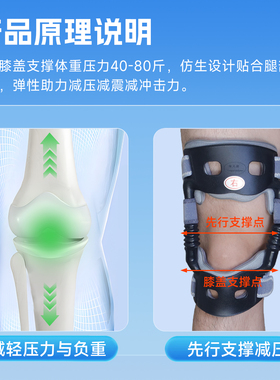踏天崖助膝器外骨骼四代大码款助力行走器护膝老年人膝盖支撑护具