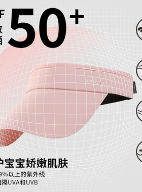 儿童防晒帽女童出游空顶太阳帽