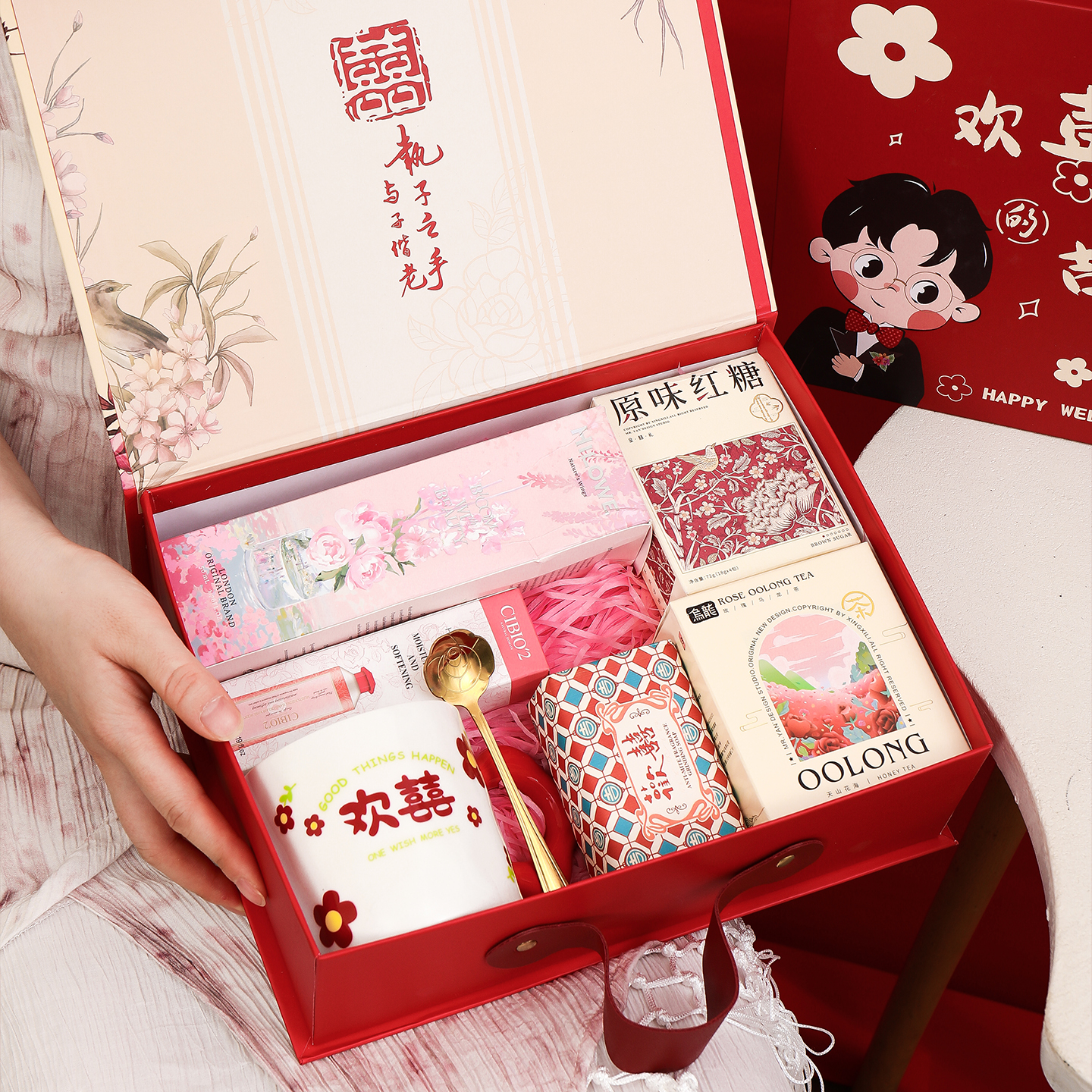 伴手礼女伴娘高档实用礼物送姐妹团结婚礼送宾客闺蜜朋友礼盒套装 - 图2