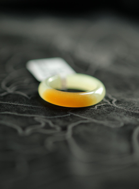 天然和田玉 精选一口糖戒圈 17码 货号7369