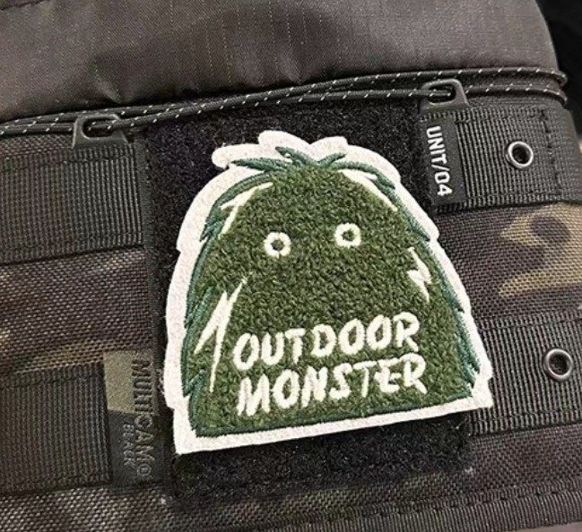 monster小怪兽户外露营装备收纳包气罐套魔术贴士气贴章徽章补丁,淘宝优惠券,粉丝福利购,淘宝优惠卷