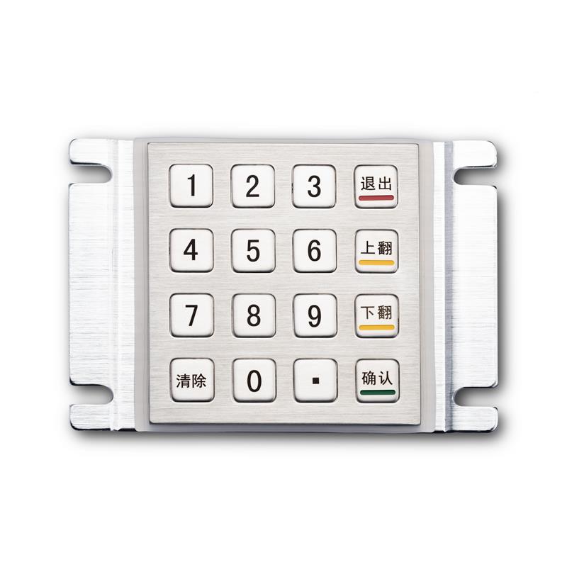 达上D-8沃24503K6 1键数字下翻金属嵌入式工业键盘