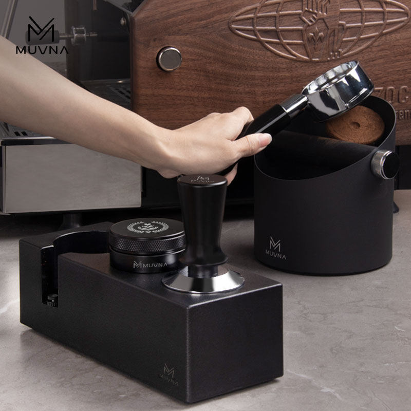 MUVNA咖啡机ABS压粉座手柄支架布粉器压粉器收纳51/54/58mm敲渣桶,淘宝优惠券,粉丝福利购,淘宝优惠卷