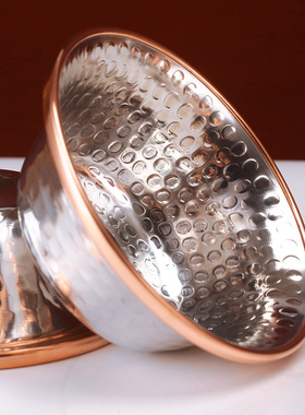 白铜包平底摆件红铜水杯