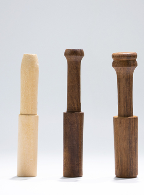 佛音碗转棒敲棒 尼泊尔手工钵锤颂钵槌桃木研棒铜罄棒 钵音碗棒子