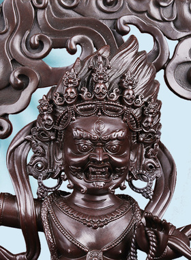 藏传金刚手佛像供佛摆件