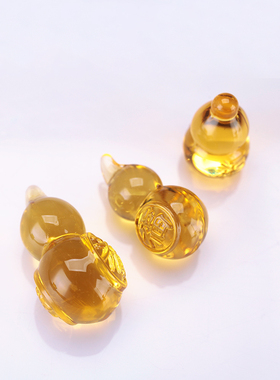 藏传用品藏式手把件挂件店铺开业送礼财神福男女通用饰品葫芦水晶