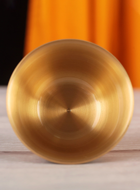 西藏式纯铜八吉祥手工水碗