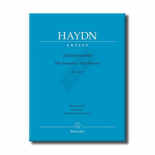 海顿 四季 Hob XXI3 声乐总谱 Barenreiter 德国骑熊士原版进口乐谱书 Haydn The Seasons Vocal Score BA4647-90 - 图3