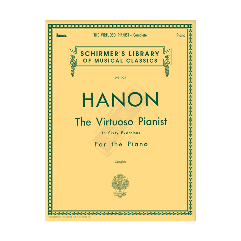 哈农钢琴练指法 60首钢琴练习曲 钢琴独奏 希尔默原版乐谱 Hanon Virtuoso Pianist in 60 Exercises Complete HL50256970 - 图2