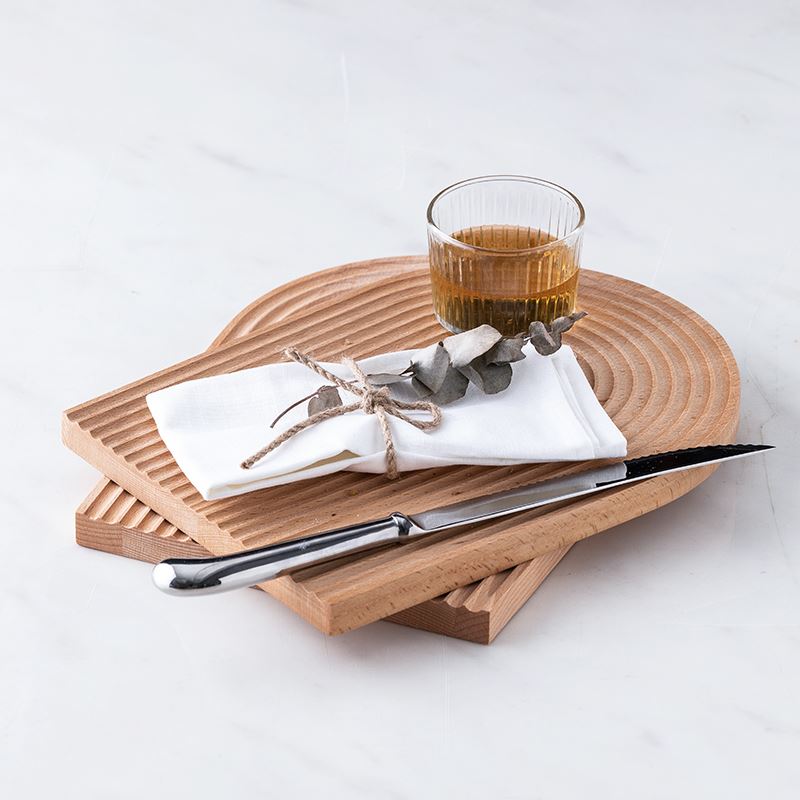 朵颐榉木刀板厨房切菜板实木家用砧板创意托盘椭圆形烘焙面包板 - 图2