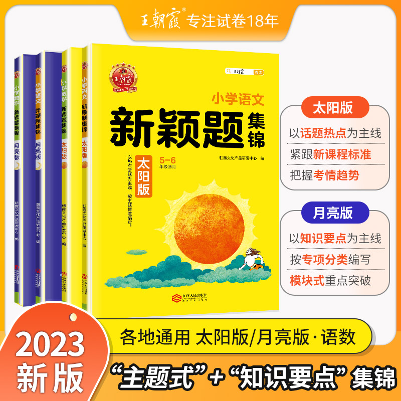 2023新课标王朝霞新颖题集锦太阳版知识大盘点语文数学四五六年级主题情境学习学霸阅读理解专项思维训练小升初衔接