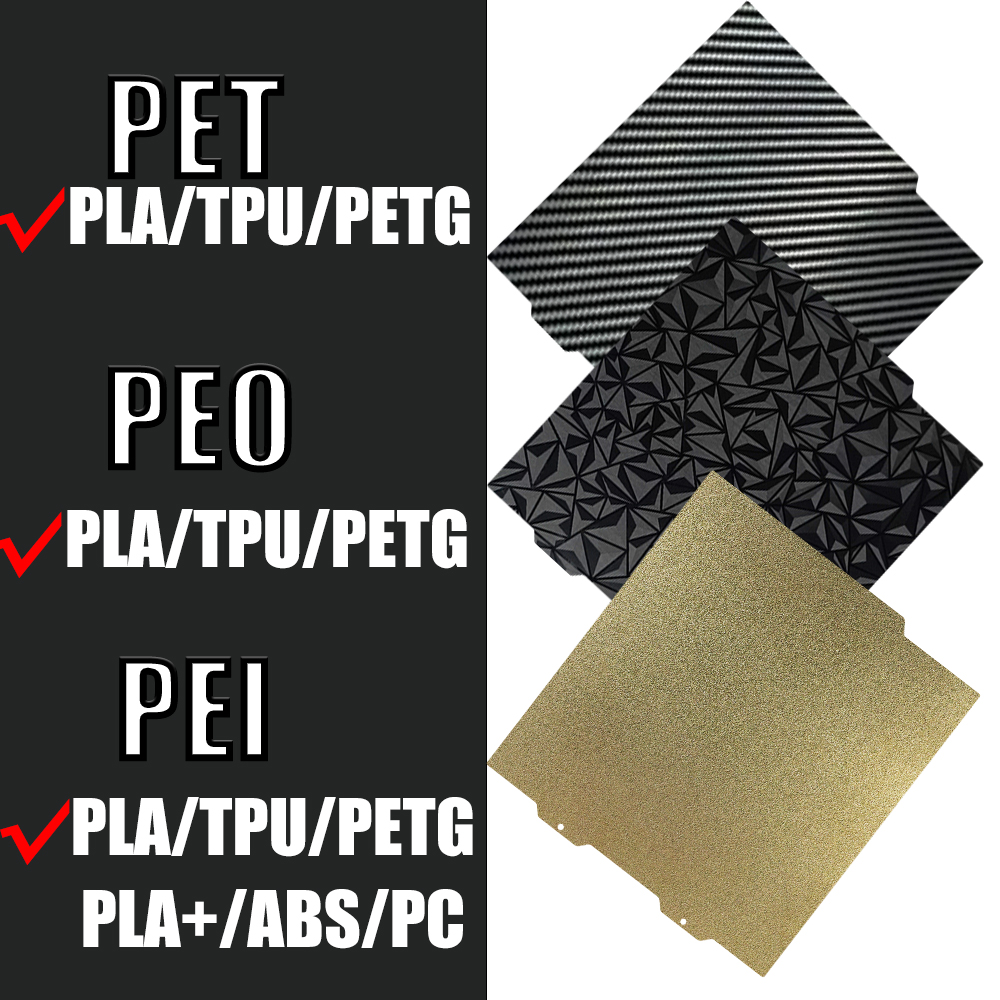 拓竹子A1 mini双面喷涂PEI磁性钢板PET/PEO贴膜热床平台184x184mm - 图0