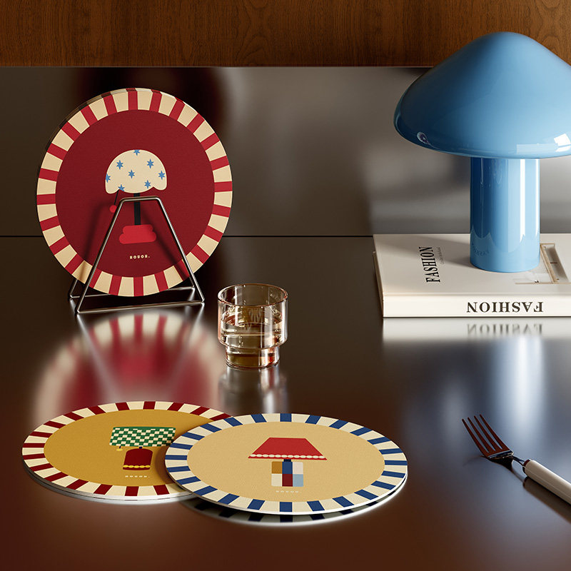 巴黎日记中古风简约易清洗防刮隔热保护垫杯垫碗垫台面保护垫高级,淘宝优惠券,粉丝福利购,淘宝优惠卷