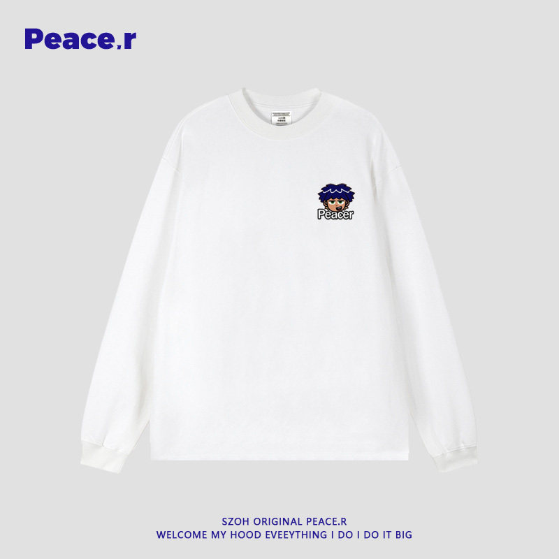 美式嘻哈人物印花重磅纯棉长袖t恤男秋季高街潮牌宽松休闲打底衫,淘宝优惠券,粉丝福利购,淘宝优惠卷