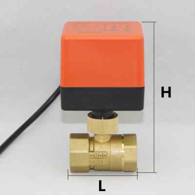 电动球阀二通三通 控220V12V24V空调风机盘管太阳能4分6分DN15 20 - 图1