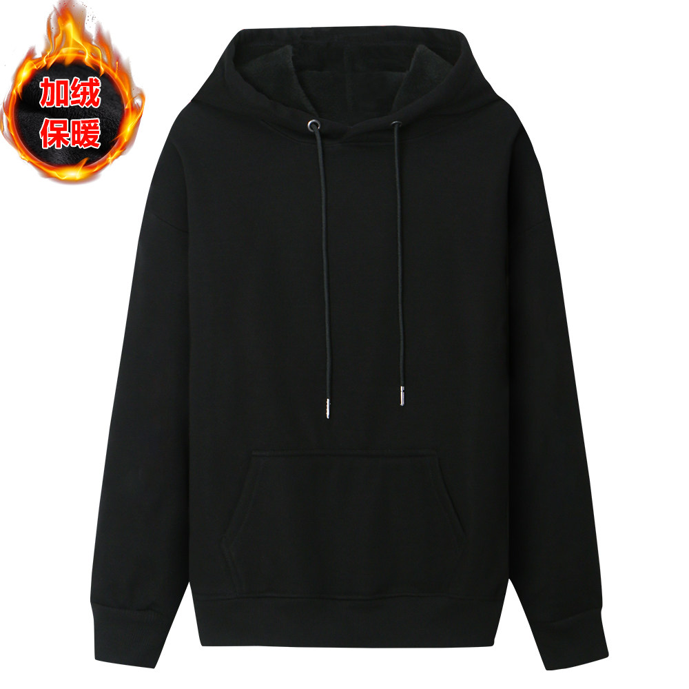 春秋冬季纯棉纯色全棉时尚休闲纯棉宽松卫衣长袖上衣打底衫潮