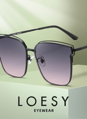 洛伊士复古个性大框女士太阳镜