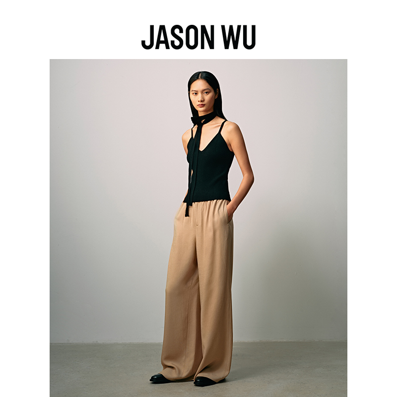 【新品推荐】JASON WU 24年新款玫瑰钩花百搭针织上衣吊带背心女-图1